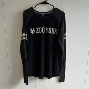 Zoo York Black and Gray Long Sleeve Tee